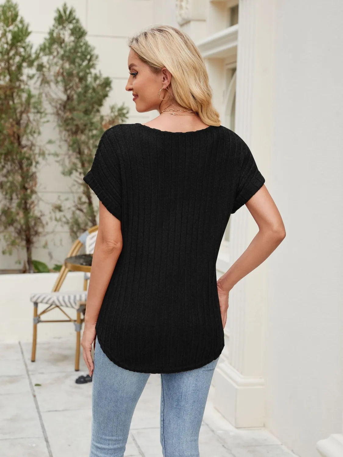 Round Neck Short Sleeve T-Shirt