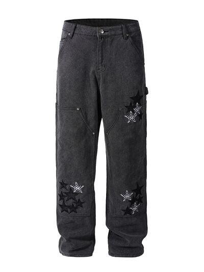 Men's Pocketed Star Jeans