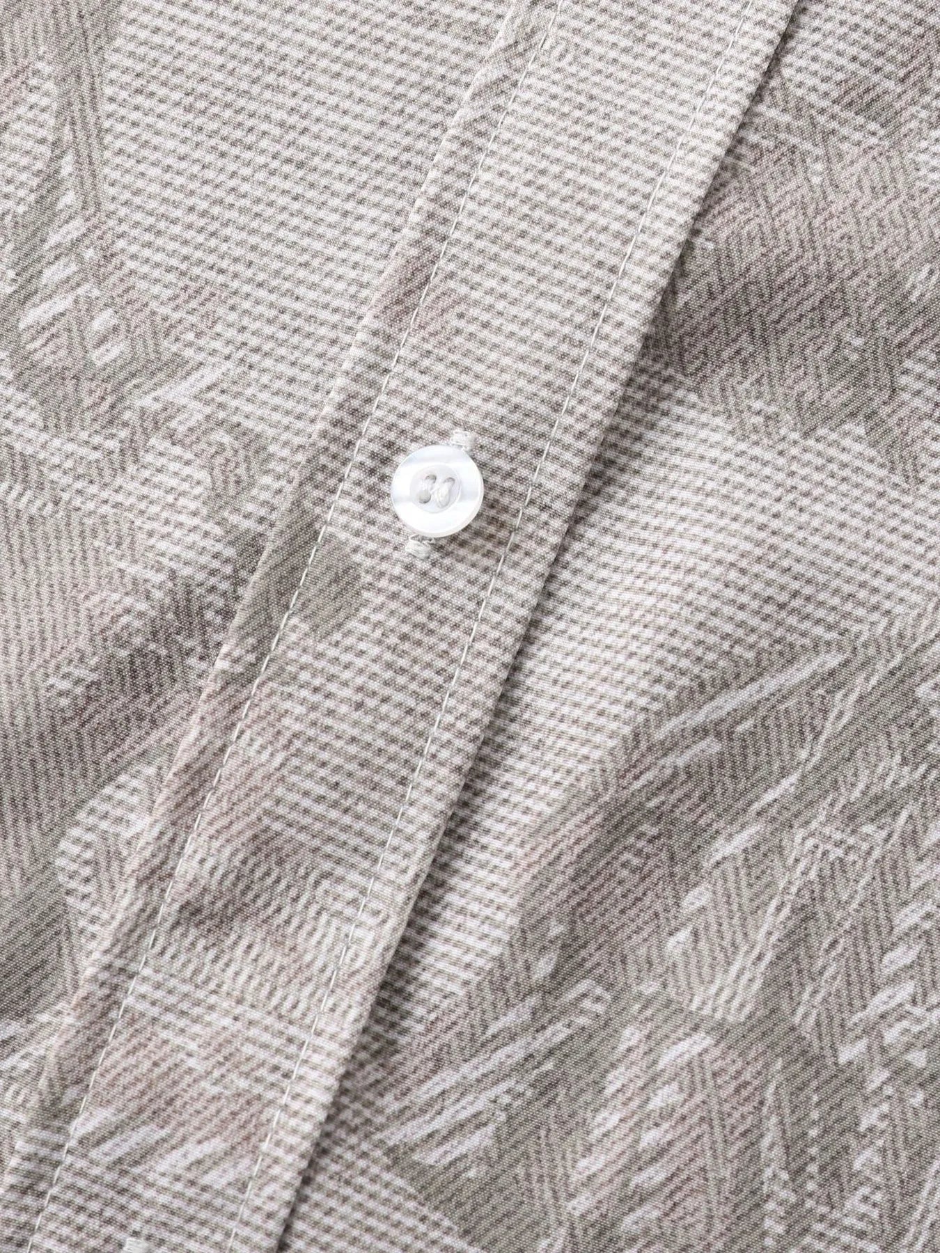 Men's Vintage Print Short Sleeve Casual Shirt