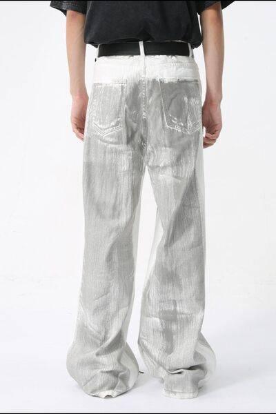 Wide Leg Jeans with Pockets