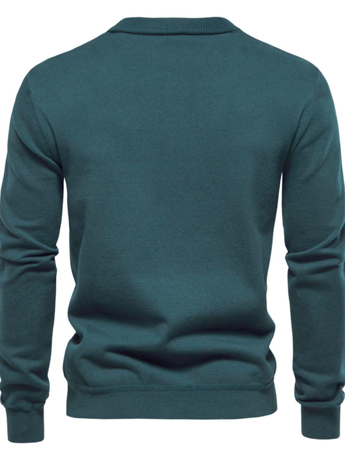 Men's Button Down V-Neck Cardigan - Clothes For Her Online Store