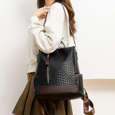 PU Leather Backpack Bag