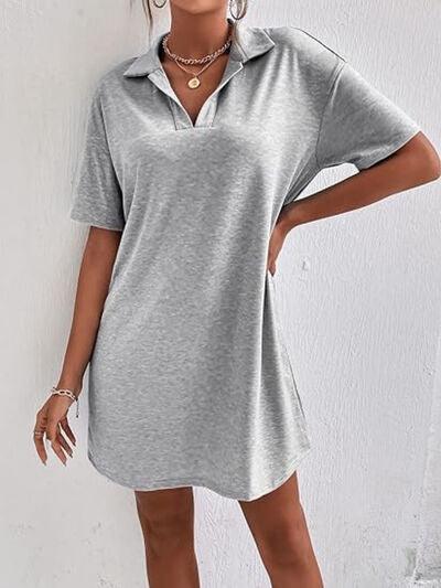 Johnny Collar Short Sleeve Polo Dress