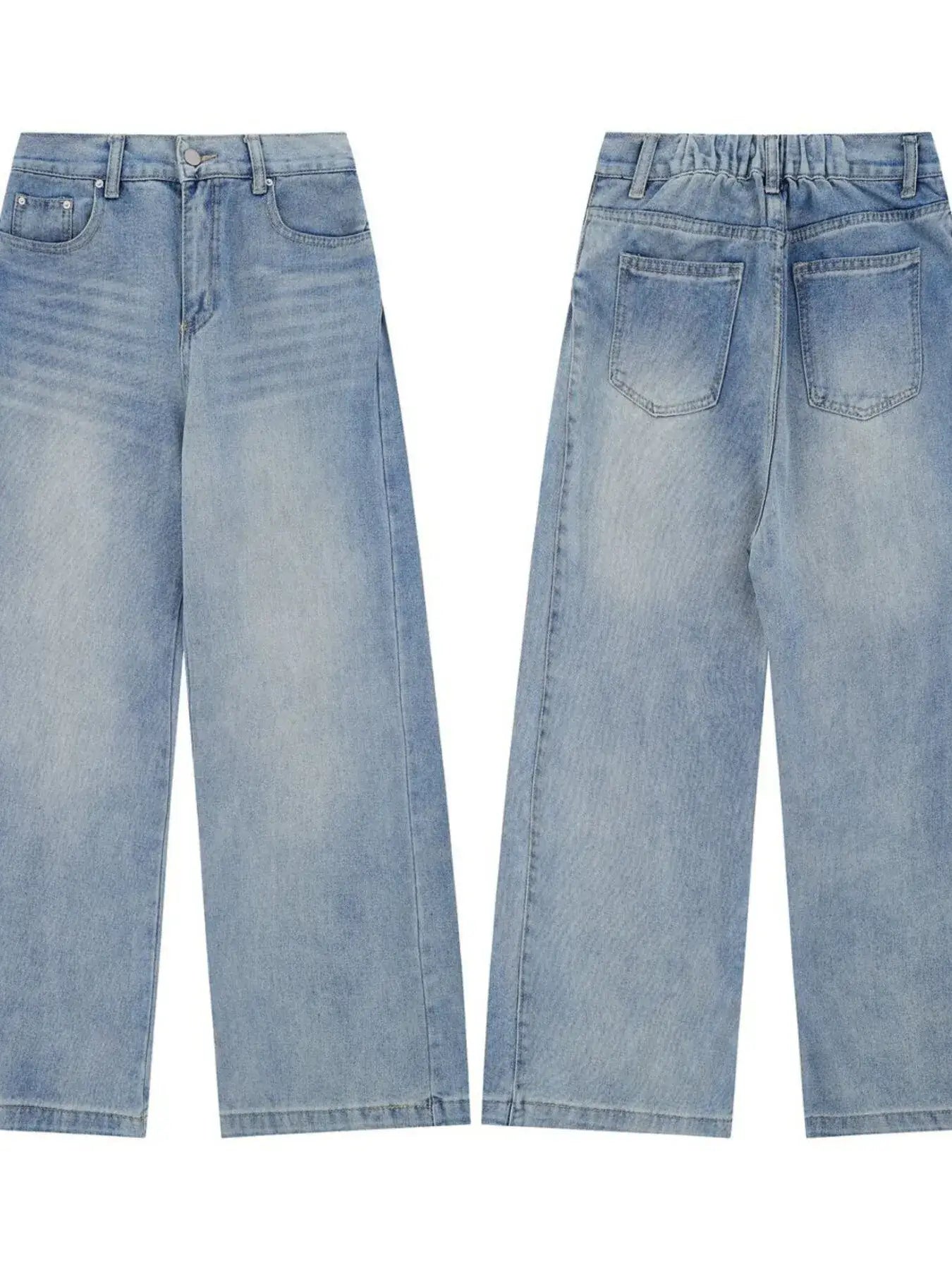 Men's High-Waist Wide Leg Relaxed Fit Jeans