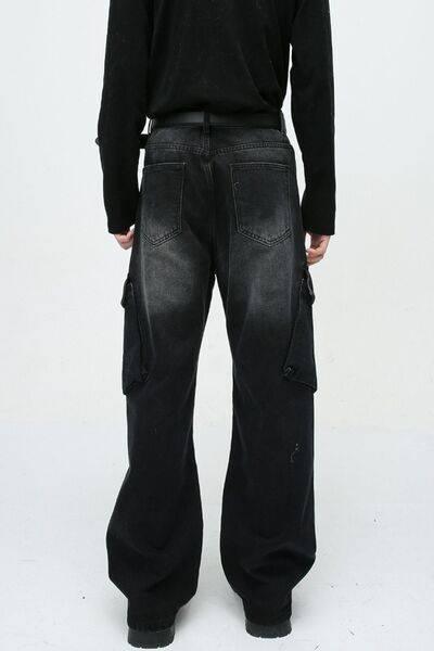 Baggy Jeans with Cargo Pockets