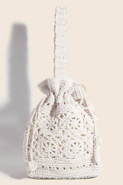 Fame Intricate Braided Single Strap Drawstring Bag