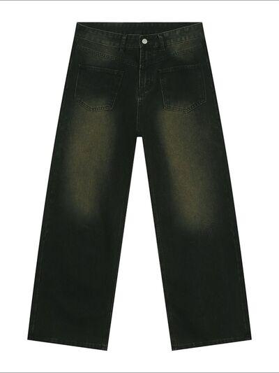 Men's Distressed Backward Jeans