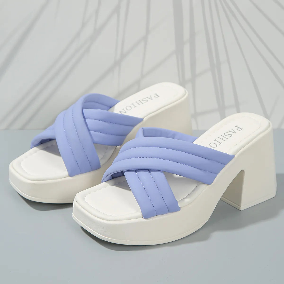 Open Toe Block Heels Sandals