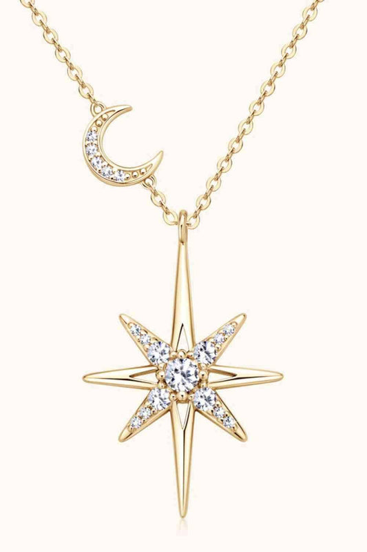 Moissanite 925 Sterling Silver Necklace - Clothes For Her Online Store