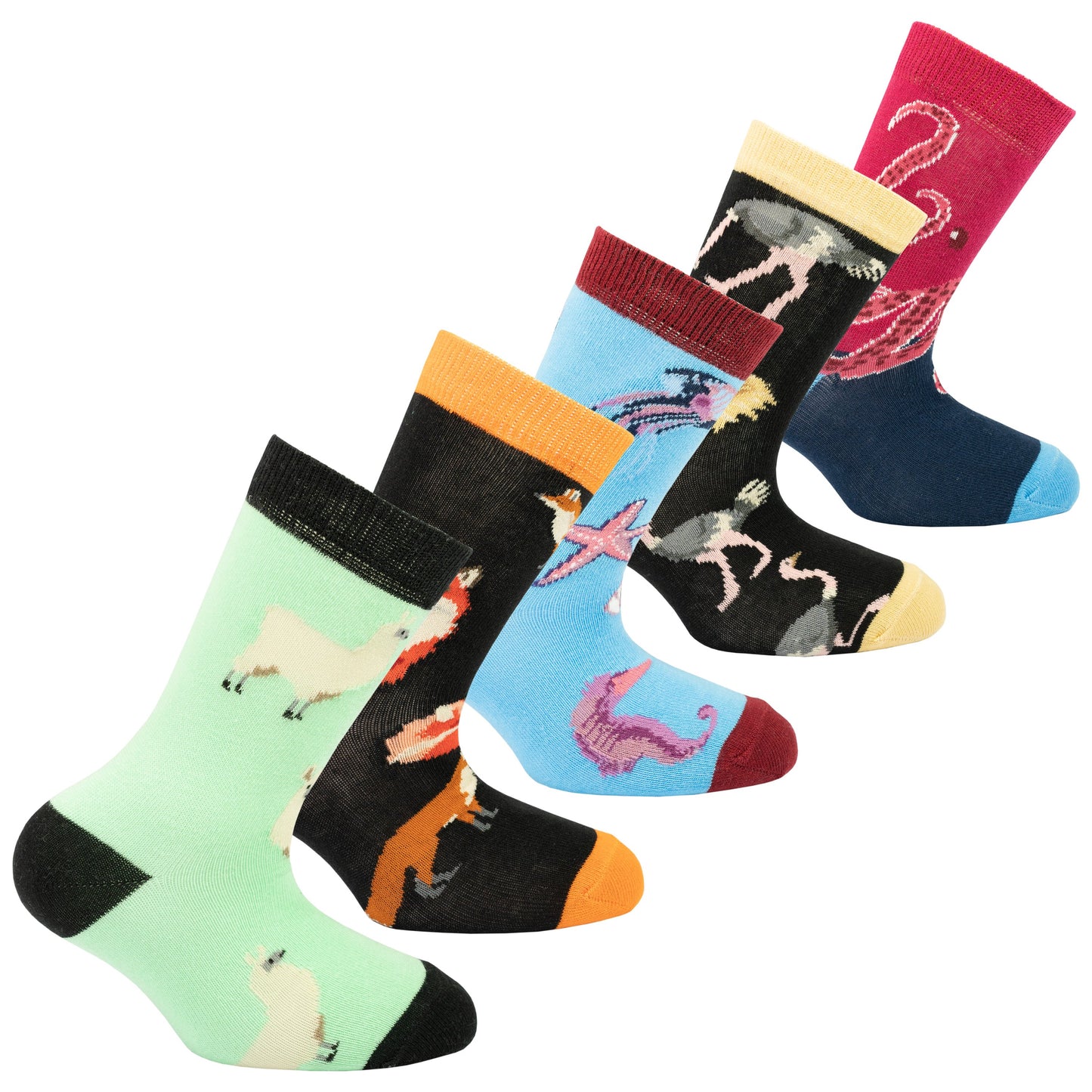 Kids Wild Animals Socks