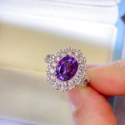 2 Carat Moissanite 925 Sterling Silver Ring - Clothes For Her Online Store
