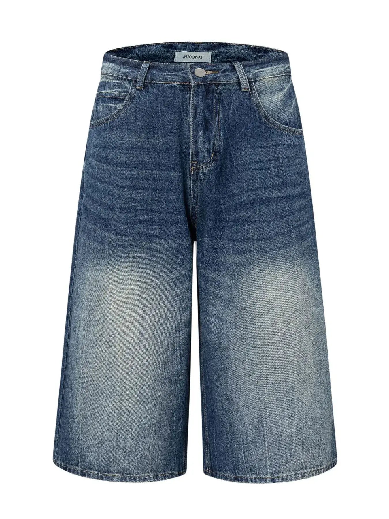 Men's Washed Denim Bermuda Shorts