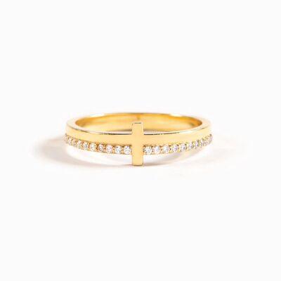 925 Sterling Silver Cross Ring - Clothes For Her Online Store