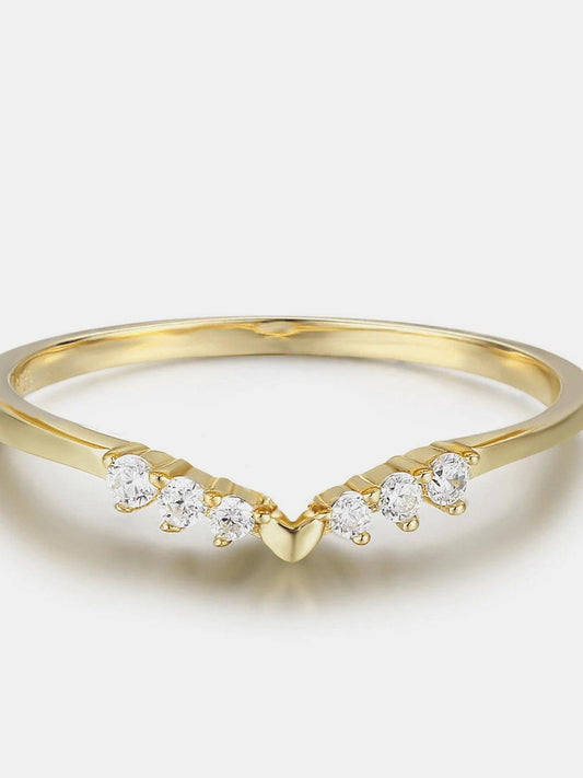 925 Sterling Silver Inland Zircon Ring - Clothes For Her Online Store