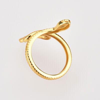 925 Sterling Silver Snake Shape Ring - Clothes For Her Online Store