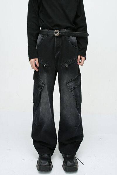 Baggy Jeans with Cargo Pockets