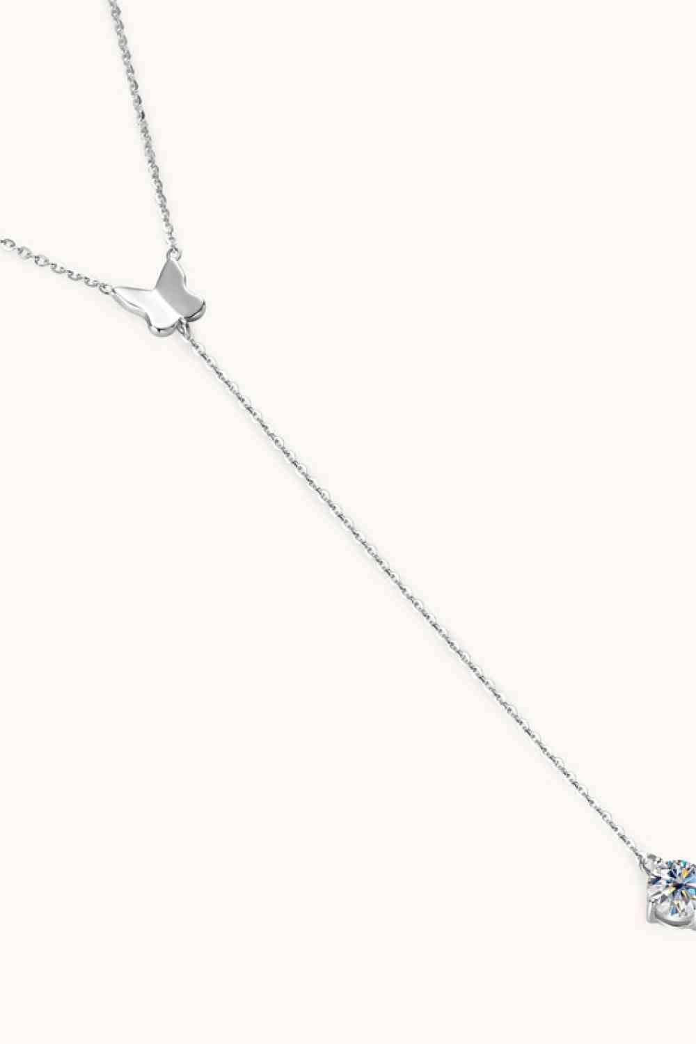 1 Carat Moissanite 925 Sterling Silver Necklace - Clothes For Her Online Store