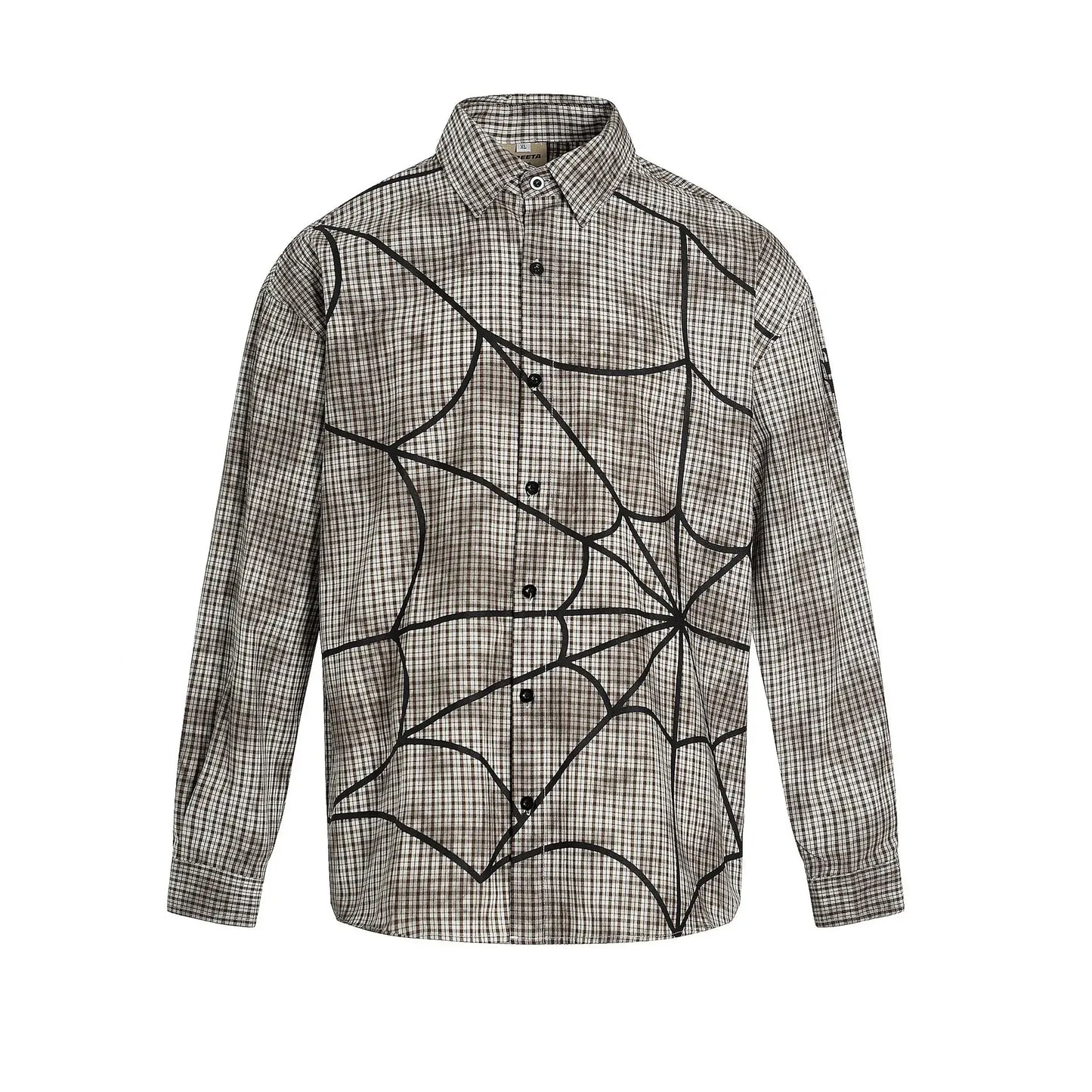 Men's Plaid Button-Up Long Sleeve Shirt