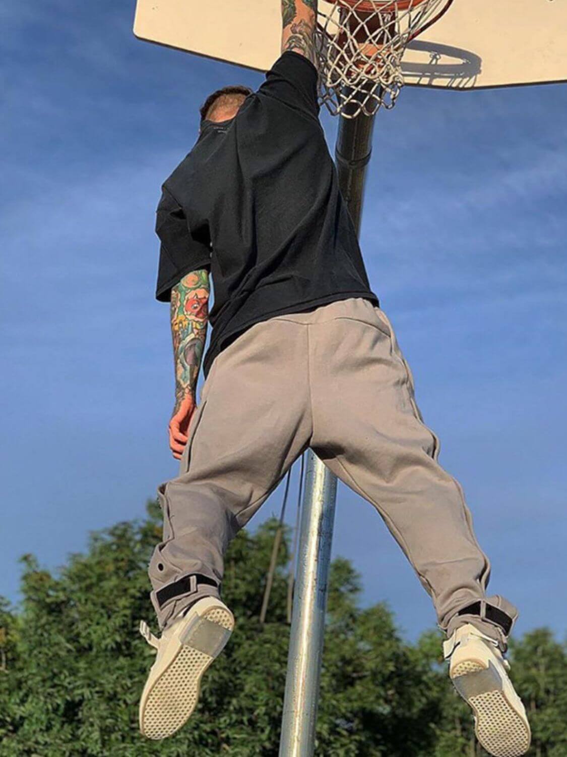 Men's Side Button Pants