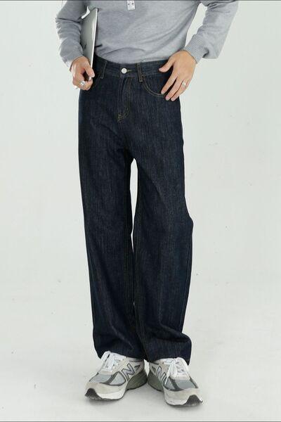 Mid Rise Jeans with Pockets - Clothes For Her Online Store