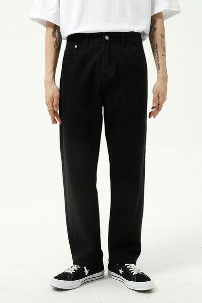 Straight Leg Jeans with Pockets - Clothes For Her Online Store