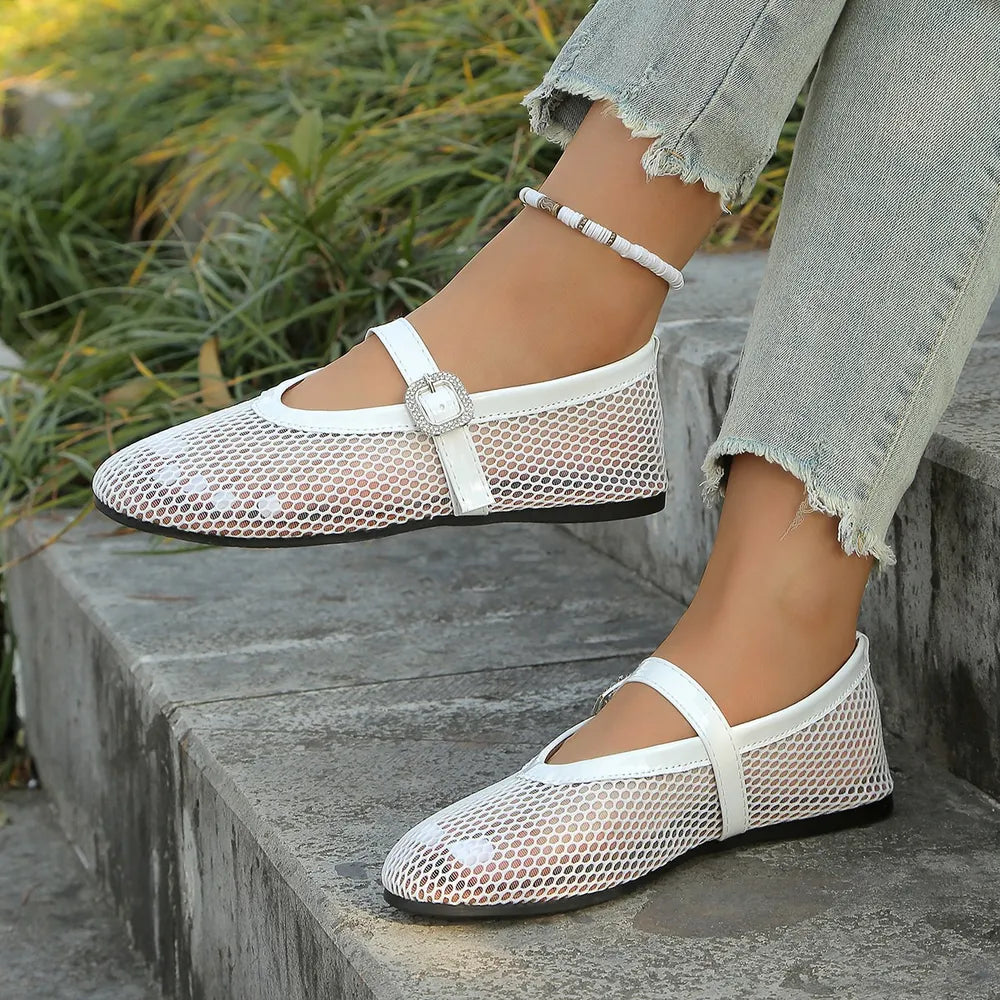 Round Toe Flats Sandals