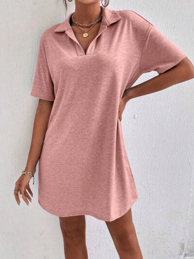 Johnny Collar Short Sleeve Polo Dress