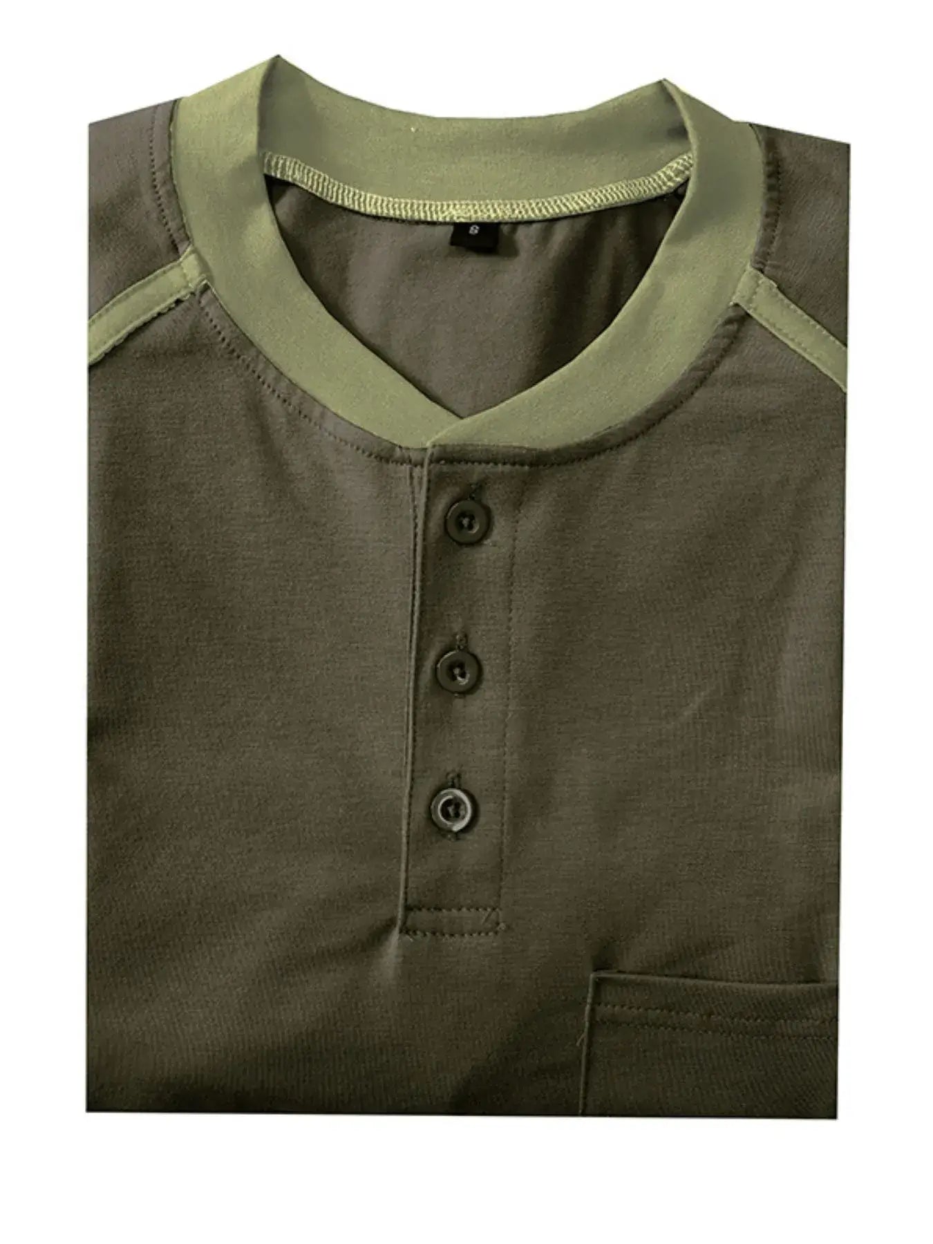Men's Contrast Stitch Polo Shirt with Chest Pocket