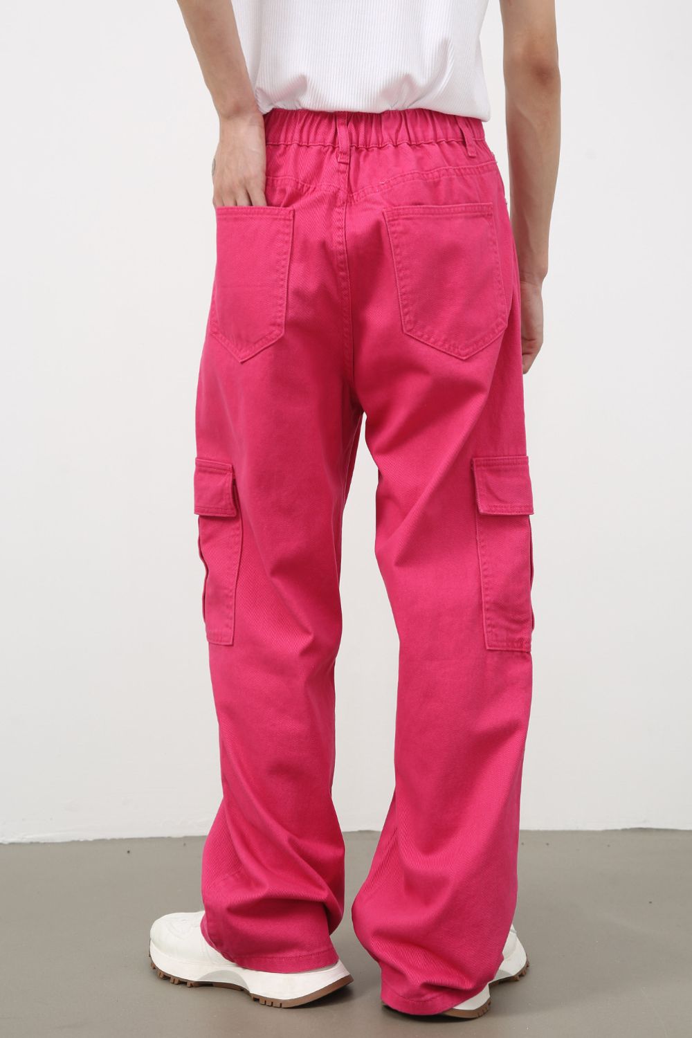 Men's Loose Jeans with Cargo Pockets - Clothes For Her Online Store