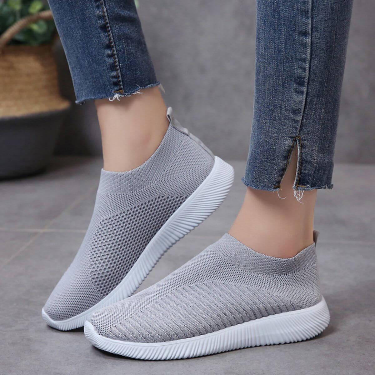 Breathable Mesh Slip-On Athletic - Clothes For Her Online Store