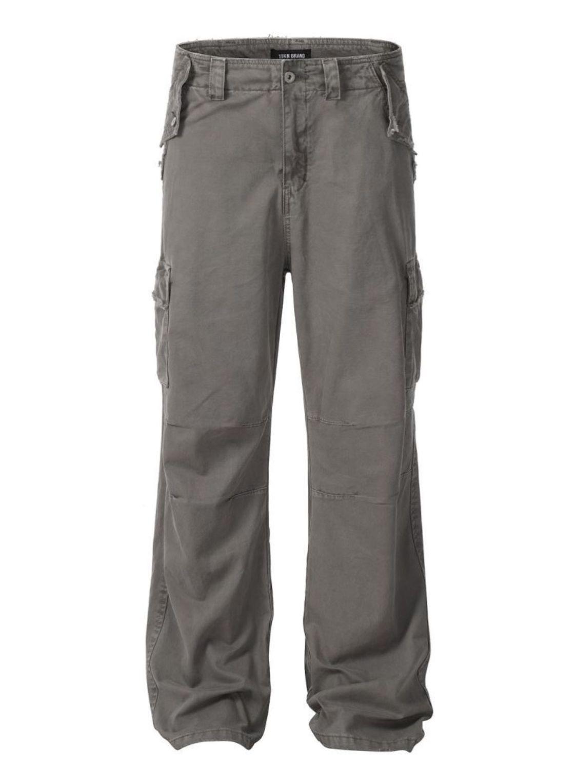 Men's Straight Leg Cargo Pants - Clothes For Her Online Store