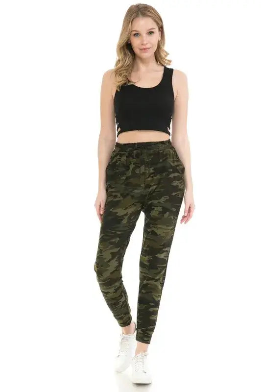 Leggings Depot Full Size Buttery Soft Joggers with Drawstring Plus Size - Clothes For Her Online Store