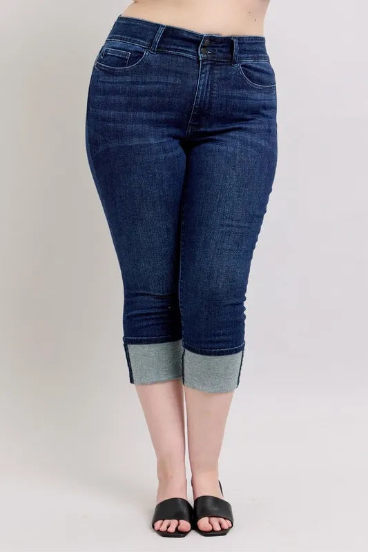 Judy Blue High-Waist Double Waist Band Skinny Jeans