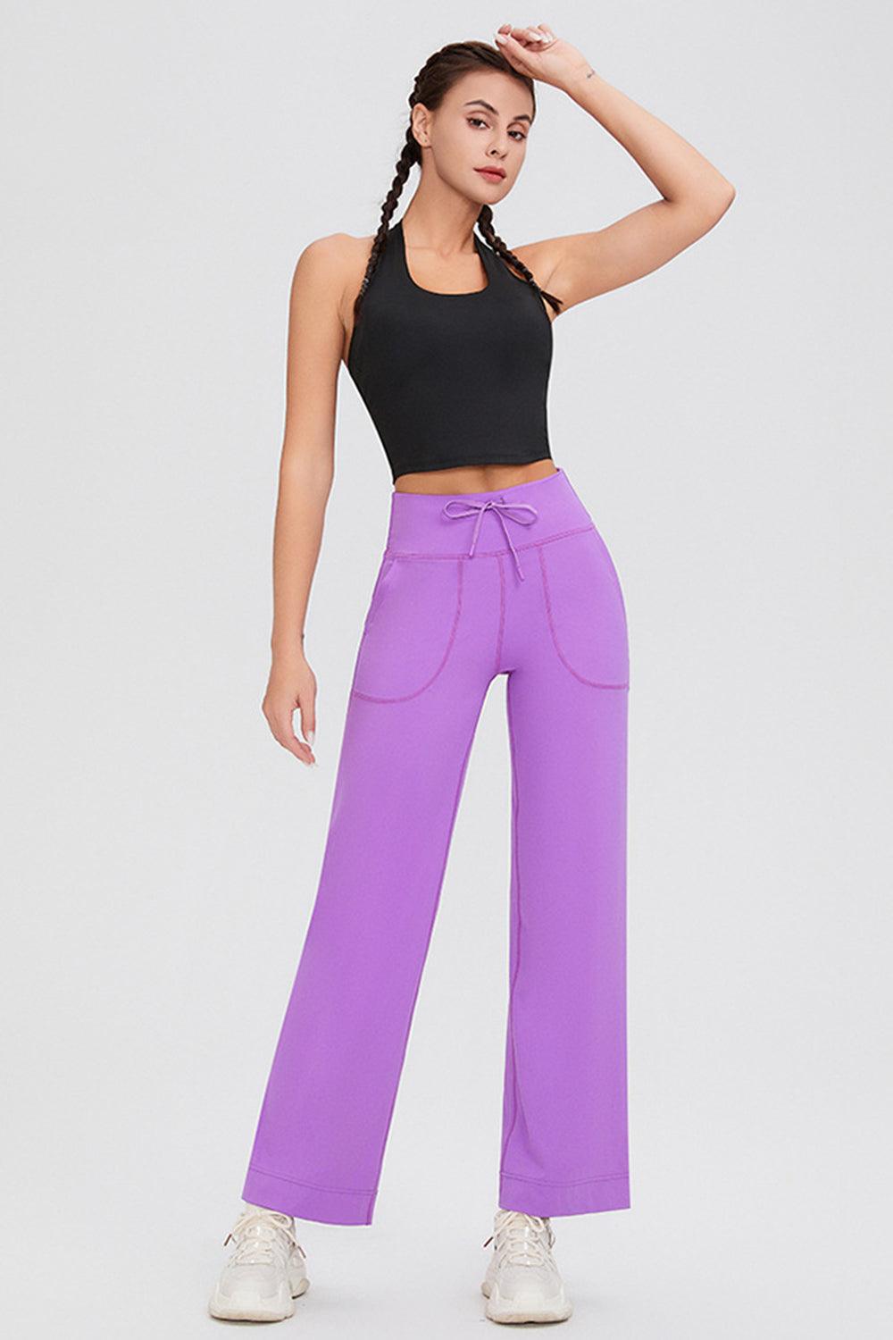 Basic Bae Full Size Drawstring High Waist Pants with Pockets