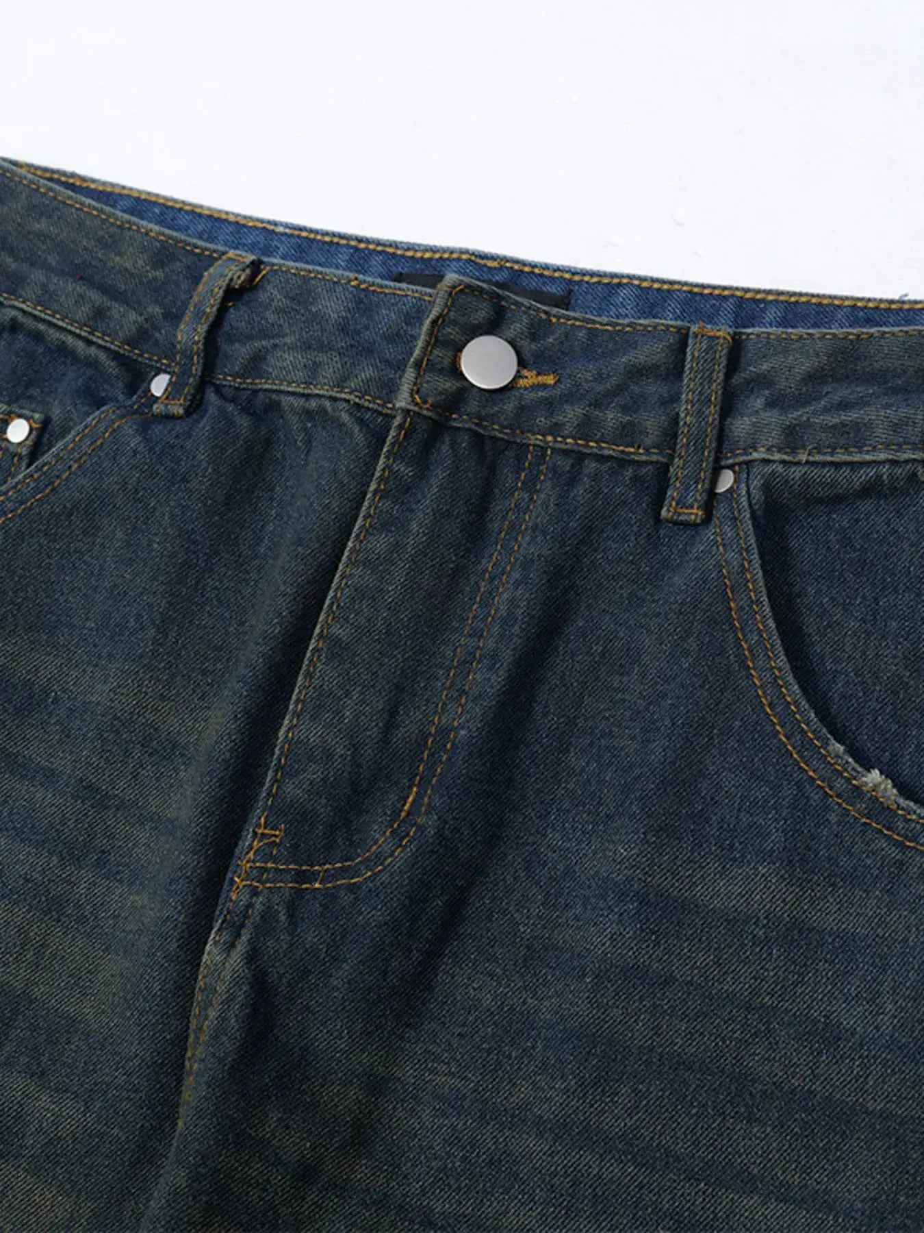 Men's Wide Leg Balloon Denim Jeans