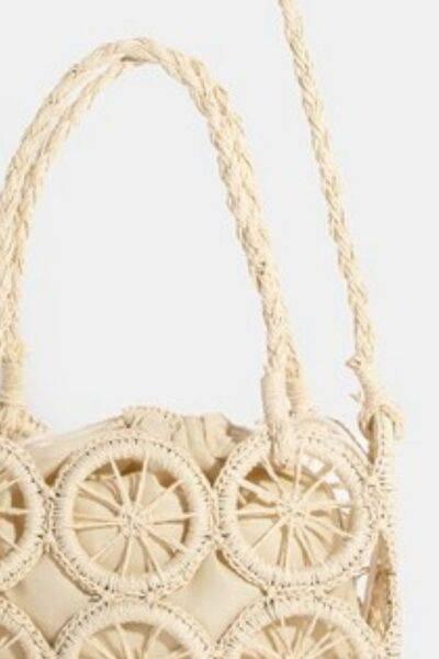 Fame Intricate Braided Wheels Crossbody Bag