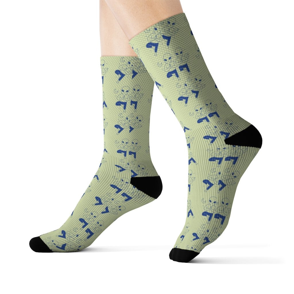 Alien Yoga Socks