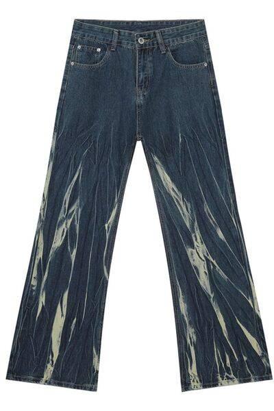 Tie-Dye Jeans with Pockets