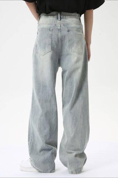 Wide Leg Jeans with Pockets