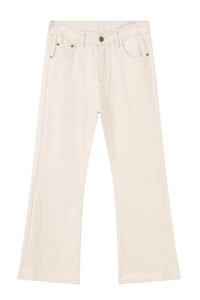 Mid Rise Jeans with Pockets - Clothes For Her Online Store