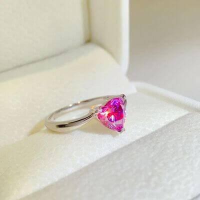 1 Carat Moissanite 925 Sterling Silver Ring - Clothes For Her Online Store