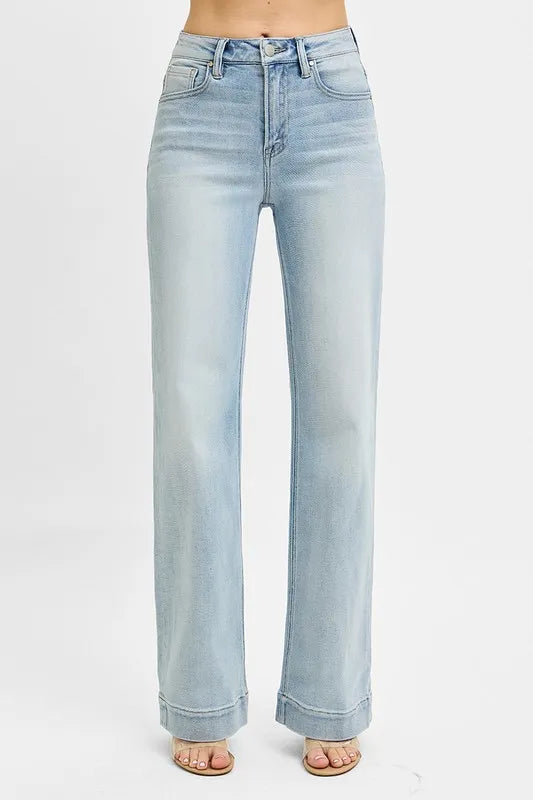 RISEN Full Size Run High Rise Straight Jeans