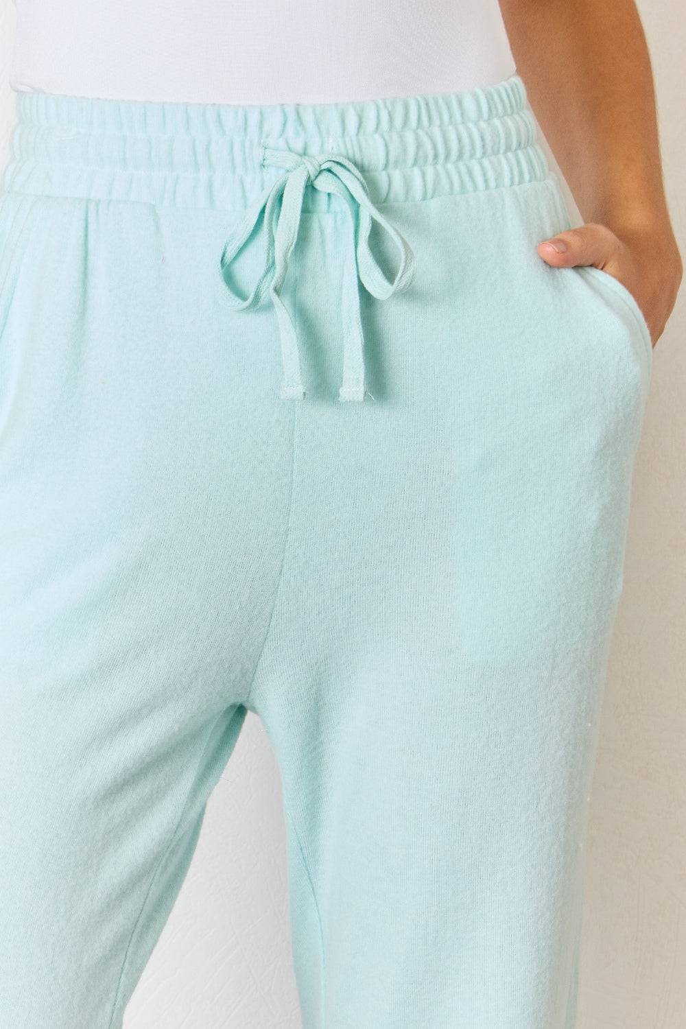 RISEN Full Size Drawstring Ultra Soft Knit Jogger - Clothes For Her Online Store