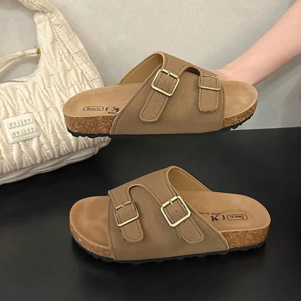 Round Toe Flats Sandals