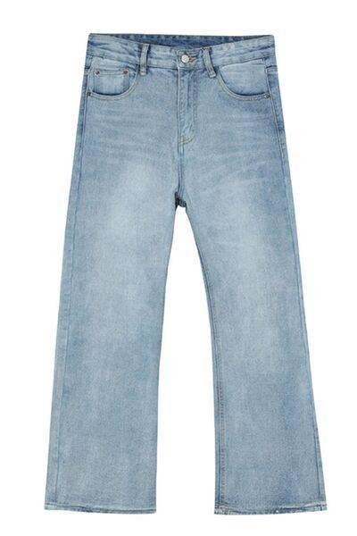 Mid Rise Jeans with Pockets - Clothes For Her Online Store