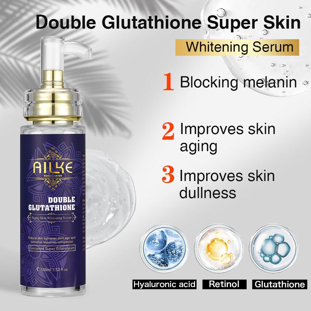 AILKE Face And Body Whitening Serum,Hydration Moisturizing, Dark Spots Remover, Skin Glowing,Wrinkle Treatment 100ML/3.52FL.OZ