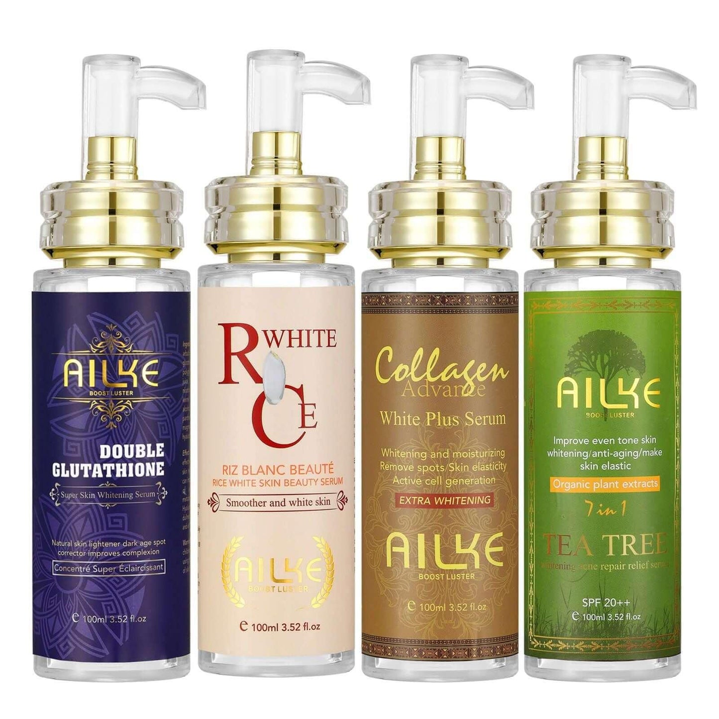 AILKE Face And Body Whitening Serum,Hydration Moisturizing, Dark Spots Remover, Skin Glowing,Wrinkle Treatment 100ML/3.52FL.OZ