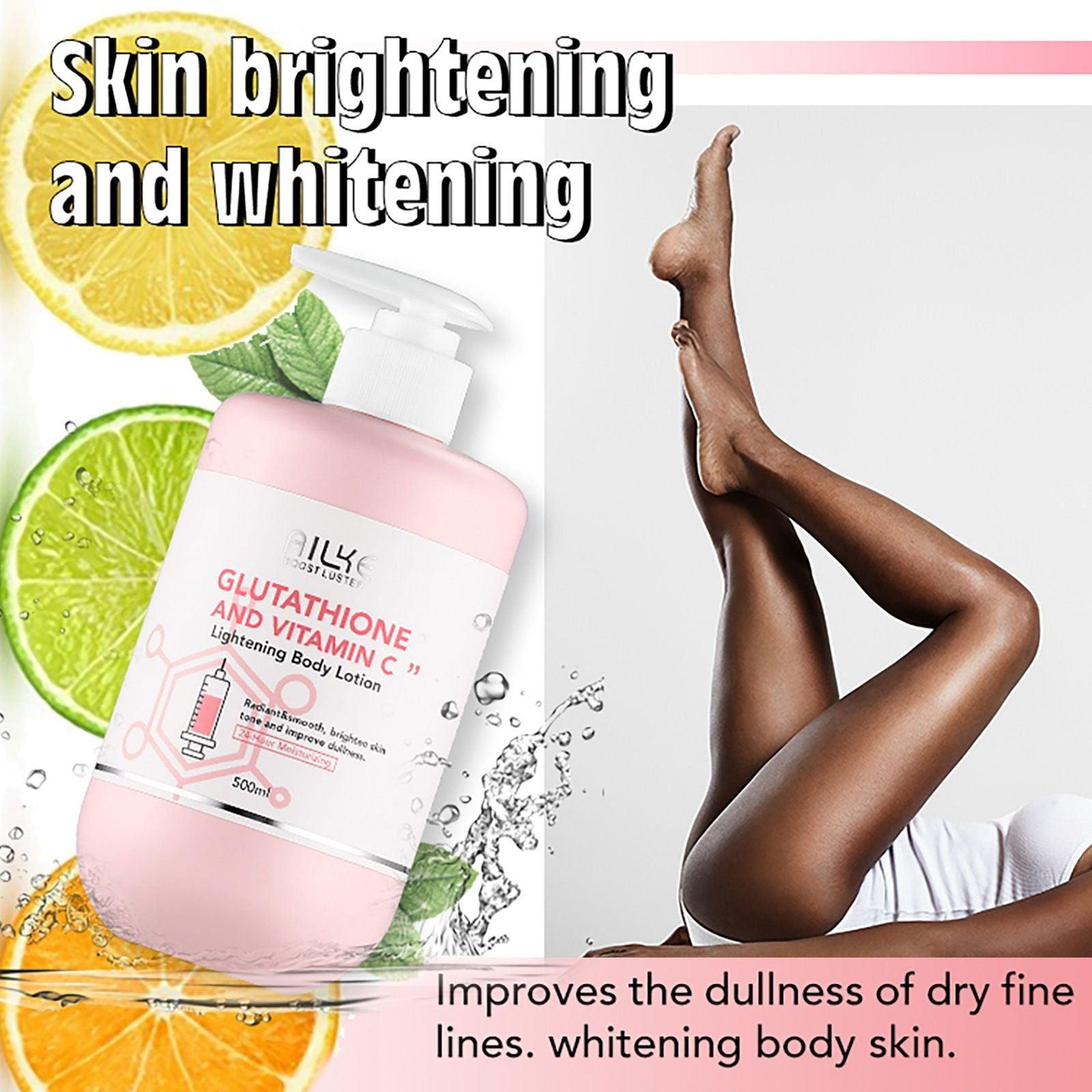 AILKE Glutathione & Vitamin C Kit, With Brightening Lotion, Moisturizing Cream, Lightening Soap, Spa Oil, Glowing Body Cream - Clothes For Her Online Store