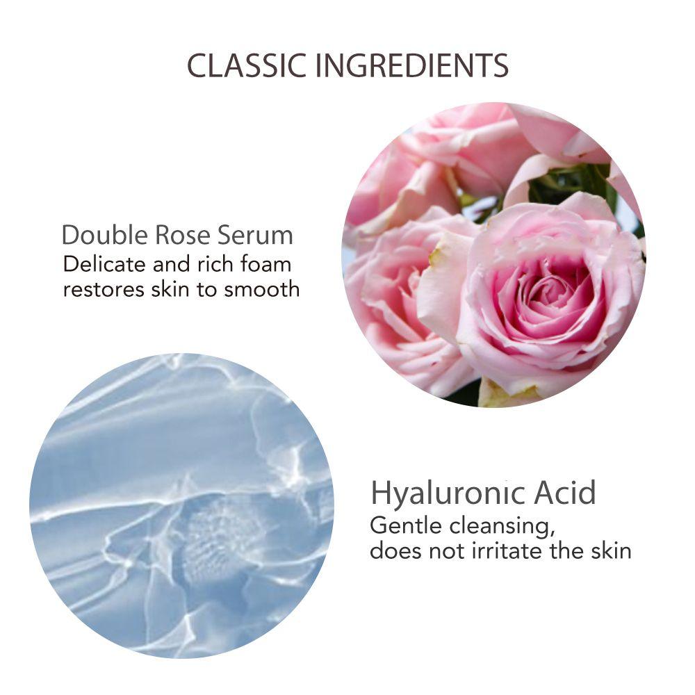 AILKE Rose Facial Cleanser, Women Brightening, Moisturizing Clean Pores , PH Balance, Hydrating, Oil Control Face Care Scrub - Clothes For Her Online Store