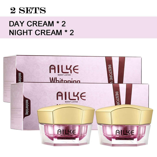 AILKE Skin Radiant Facial Cream With Sodium Hyaluronate, Lightening, Moisturizing, Cleansing, Improve Dull Skin Face Cream